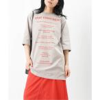 tシャツ LC/LLL ロゴプリントチュニックTEE レディース