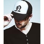 ショッピングイニシャル キャップ 帽子 「NO ID.」Initial Embroidery Cap / イニシャル エンブロイダリー キャップ メンズ
