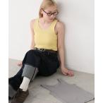 タンクトップ ノースリーブ 「forksy.」「FRUIT OF THE ROOM」フルーツオブザルーム アイレットタンクトップ 2点セット レディー