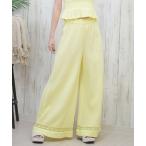 パンツ ROXY/ロキシー ロングパンツ ワイドレッグパンツ ダブルガーゼ コットン UNDER GOLDEN TROPIC GRJNP03103 レ