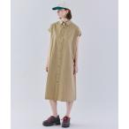 シャツワンピース Gymphlex | コットン スリーブレス ボタンダウンシャツワンピース WOMEN