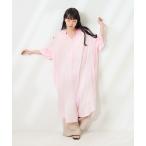 シャツワンピース インド カラー加工 シャツワンピース