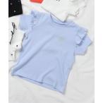 tシャツ 「ジュニア対応」袖フリル半袖Tシャツ/7days Style キッズ 子供服 女の子