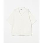 シャツ 「Yonetomi for Camoshit」 サマーニット オープンカラーシャツ メンズ