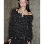 tシャツ 「NOT KNOWING」ROSE HALTER STRAP TOP / 「ノットノーイング」ローズホルターネックストラップ長袖トップス レ