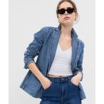 「GAP」 デニムジャケット X-SMALL インディゴブルー レディース