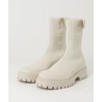 「emmi」 ブーツ 23.5cm ホワイト レディース