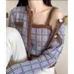 [pumpkin port] вязаный ансамбль M Brown женский 