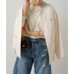 「LOUNGEDRESS」 ツイードジャケット FREE アイボリー レディース