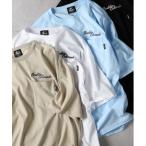 tシャツ 「CAMP7」ロゴ刺繍胸ポケットTシャツ メンズ