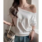 tシャツ オフショルダー半袖Tシャツ レディース