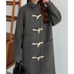 ショッピングダッフル 「callautia」 ダッフルコート LARGE ダークグレー レディース