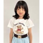 tシャツ ほほえみくまさん柄Ｔシャツ キッズ 子供服 女の子