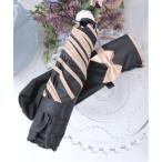 折りたたみ傘 バイカラーリボン晴雨兼用折傘 レディース