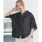 シャツ テンセルデニムハーフスリーブ短丈シャツ「UNISEX」 メンズ レディース