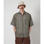 シャツ 「Steven Alan」 シアー マドラスチェック レギュラーカラー シャツ ALINE LOOSE CASUAL メンズ
