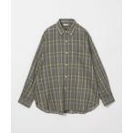 シャツ 「Steven Alan」 シアー マドラスチェック レギュラーカラー シャツ LOOSE メンズ