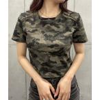 tシャツ 迷彩チビTシャツ レディース