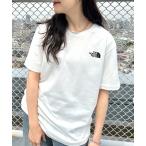 tシャツ 国内未発売 THE NORTH FACE(ザ・ノースフェイス)/ワンポイントロゴ クルーネック 半袖 コットン Tシャツ/COTTON S/