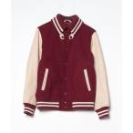 「BEAMS」 スタジャン MEDIUM ブラウン メンズ