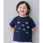 tシャツ 「接触冷感」働く車刺しゅう半袖Tシャツ キッズ 子供服 男の子