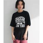 tシャツ Champion ロゴNY TEE レディース