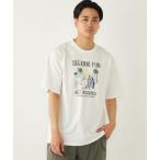 tシャツ SHIPS Colors_ パッチワーク プリント Tシャツ メンズ