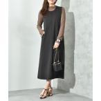 ワンピース ジャージーピンタック