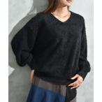 ニット セーター フェザーヤーンＶ