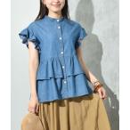 ブラウス シャツ デニムティアード