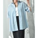 ブラウス シャツ 先染めストライプ