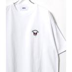 tシャツ 2025SS MRU/エムアールユー オーバーサイズ アニマル/髭おじさん/ハンバーガー ワンポイント刺繍 半袖Tシャツ レディース メンズ