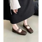  балетки туфли-лодочки квадратное tu. симпатичный..... двойной ремень туфли-лодочки 