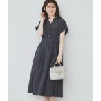 ワンピース 「6color/XS-LLsize」ダブルポケットスキッパーシャツワンピース「洗濯機洗い可/抗ピル/吸水速乾/防シワ」