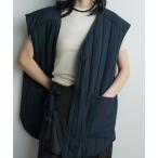 ベスト ジレ Backopen Stripe Vest レディース