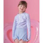 水着 1枚で着られる!ラッシュガード&フリルパンツ水着セット キッズ 子供 女の子