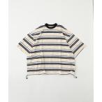 tシャツ is-ness / イズネス BALLOON BORDER T-SHIRT メンズ