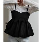 キャミソール back shirring balloon cami / バックシャーリングバルーンキャミ