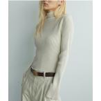 ニット セーター Slit Turtle Knit レディース