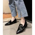  Loafer [CANVAS+] заклепки пряжка Loafer женский 