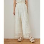 パンツ パッチワークストレートパンツ 571300 レディース