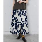 パンツ アートプリントラップパンツ レディース