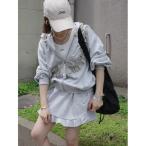 パーカー design frill parka レディース