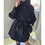 [OLIVE des OLIVE] пальто с отложным воротником FREE черный женский 