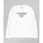 「TOMMY JEANS」 スウェットカットソー MEDIUM ホワイト メンズ