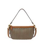 ショルダーバッグ バッグ フォッシル 斜めがけバッグ レディース ストロー ブラウン スマホ収納可 ZB11135279 レディース