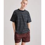 tシャツ Border Stripe Relaxed SS Tee レディース