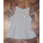 ブラウス シャツ side ribbon flare blouse / サイドリボンフレアブラウス レディース