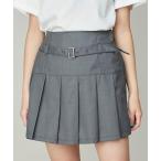 パンツ 「ウエスト調整可」ベルトドッキングスカート風ショーパン キッズ 子供服 女の子