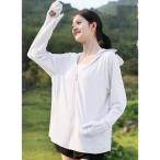 ラッシュガード サンバイザー付き ビッグシルエット フロント ジップ ラッシュガード レディース